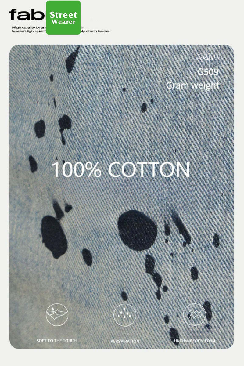 Washed Old Craft and Inked Loose Casual Jeans SW024UNFG509