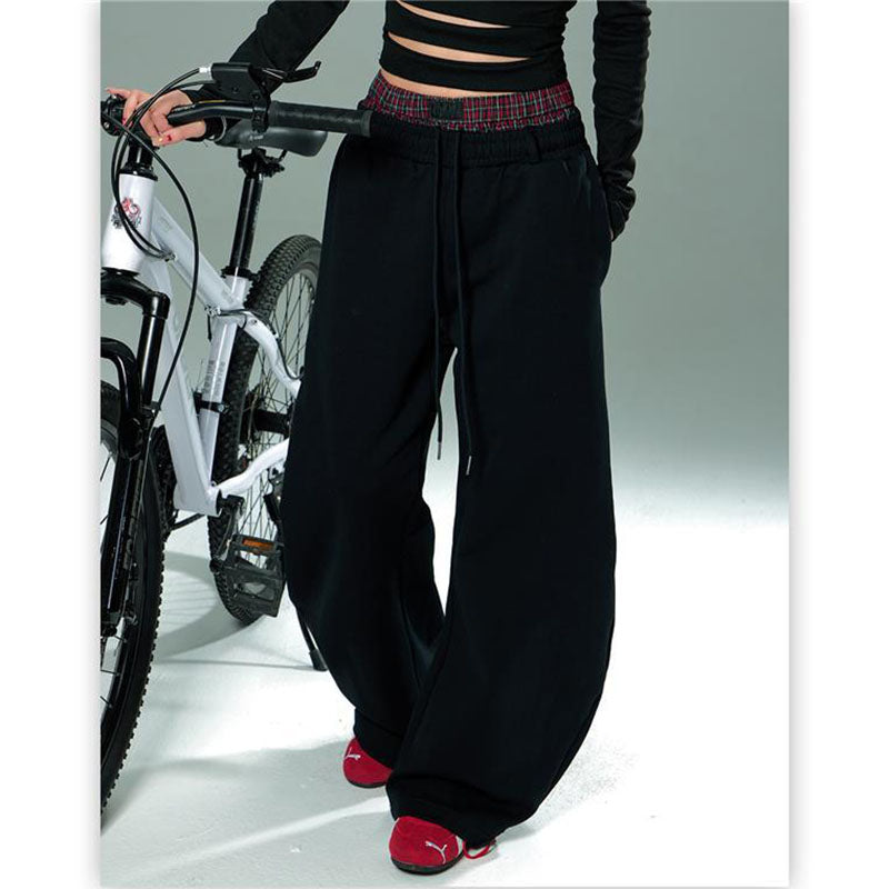 Scimitar-silhouette Double Waist Sweatpants CK6597