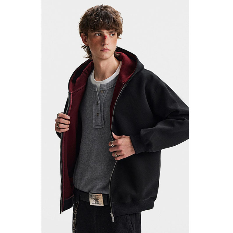 Heavyweight Color Block Patchwork Hoodies YE-WW99