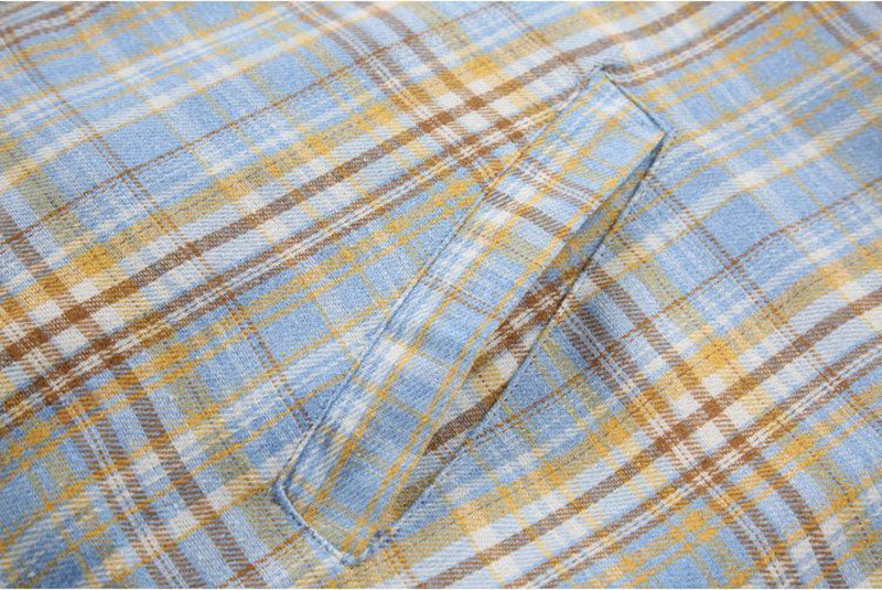 2-IN-1 Sky Plaid Reversible Hoodie