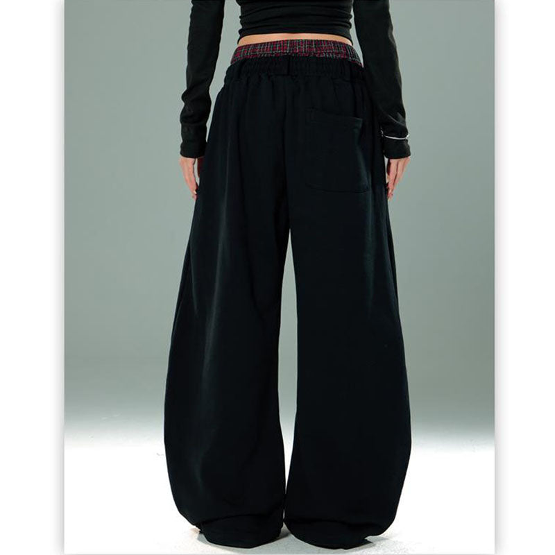 Scimitar-silhouette Double Waist Sweatpants CK6597