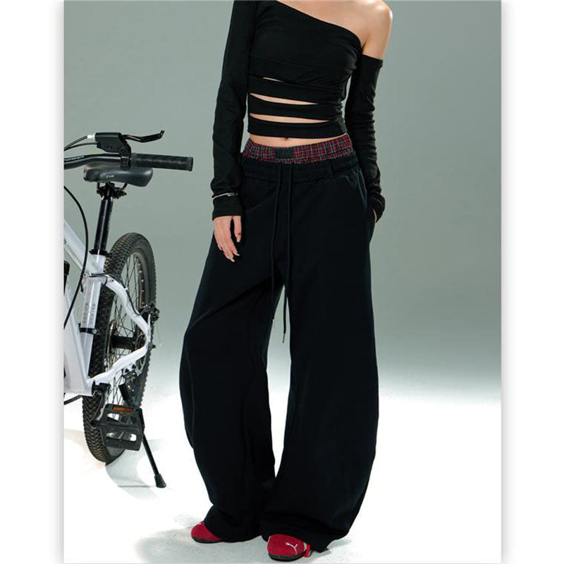 Scimitar-silhouette Double Waist Sweatpants CK6597
