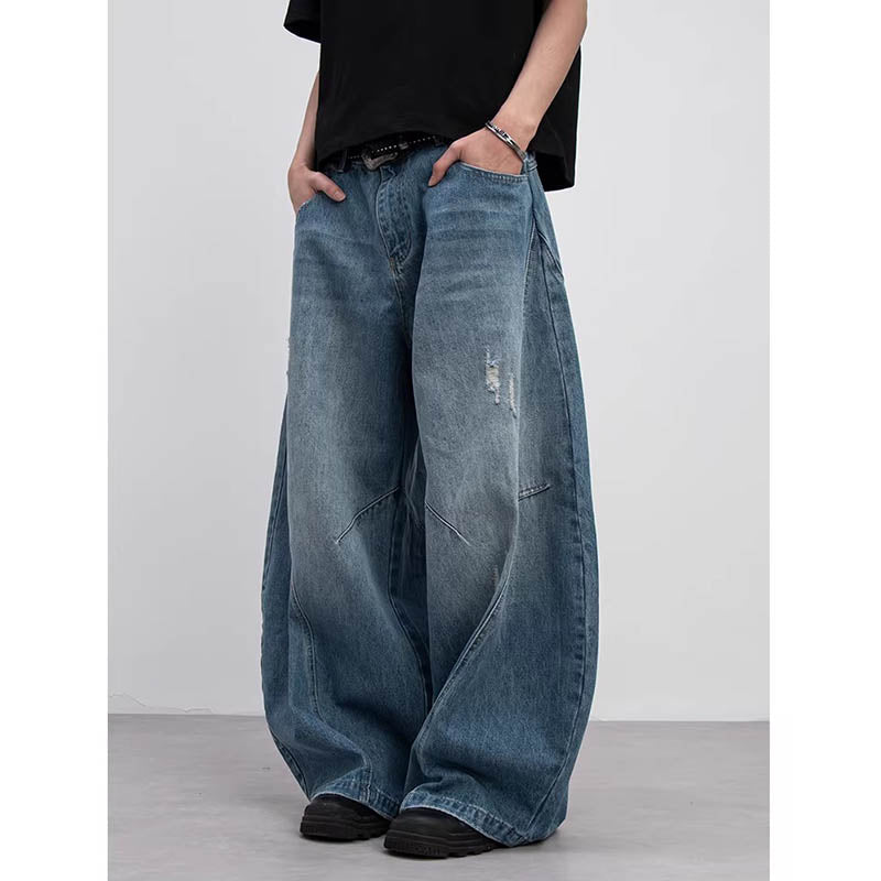 Cleanfit Baggy Scimitar-silhouette Jeans 1053