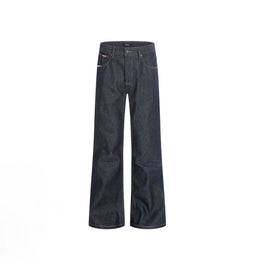 Loose Bootcut Retro Washed Raw Blue Jeans GPC3603