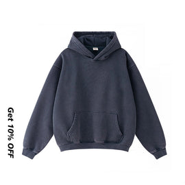 Loose Fitting Washed Vintage Hoodie Set W2485K2487