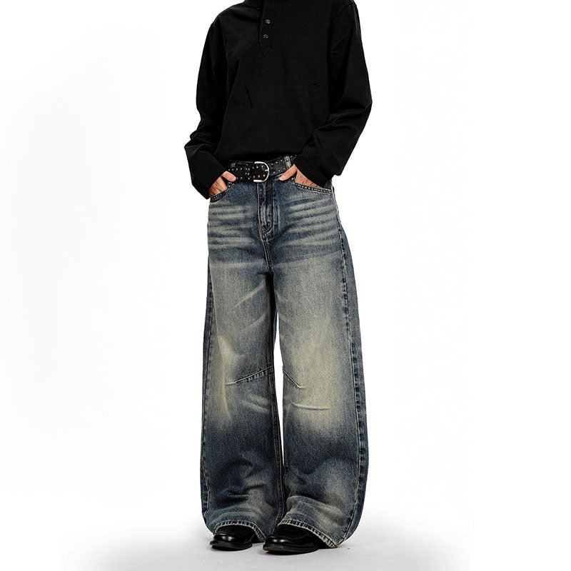 Retro Washed Blue Cat Whisker Jeans CK9720