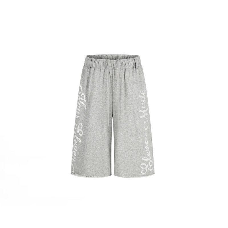Script Logo Baggy Sweat Shorts Grey CK280