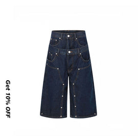 Double Waist Cropped Denim Jeans G6999