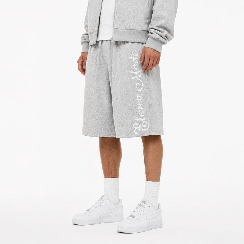 Script Logo Baggy Sweat Shorts Grey CK280
