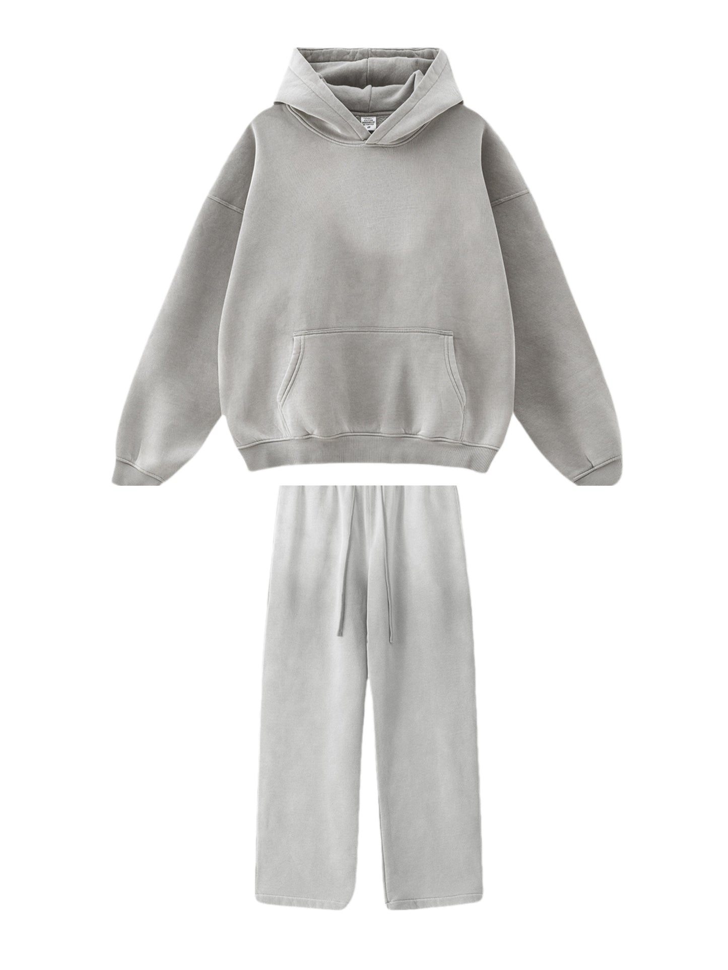 Spray monkey gradient color  washed vintage hoodie set SW004BEW2423K2429