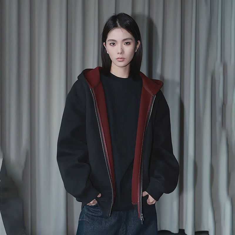 Heavyweight Color Block Patchwork Hoodies YE-WW99