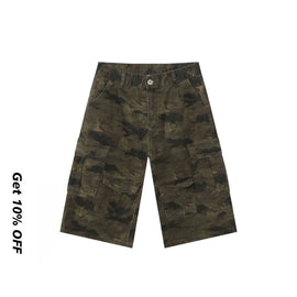 Vintage Camo Jorts Wide Leg 7/8 Cargo Pants 877