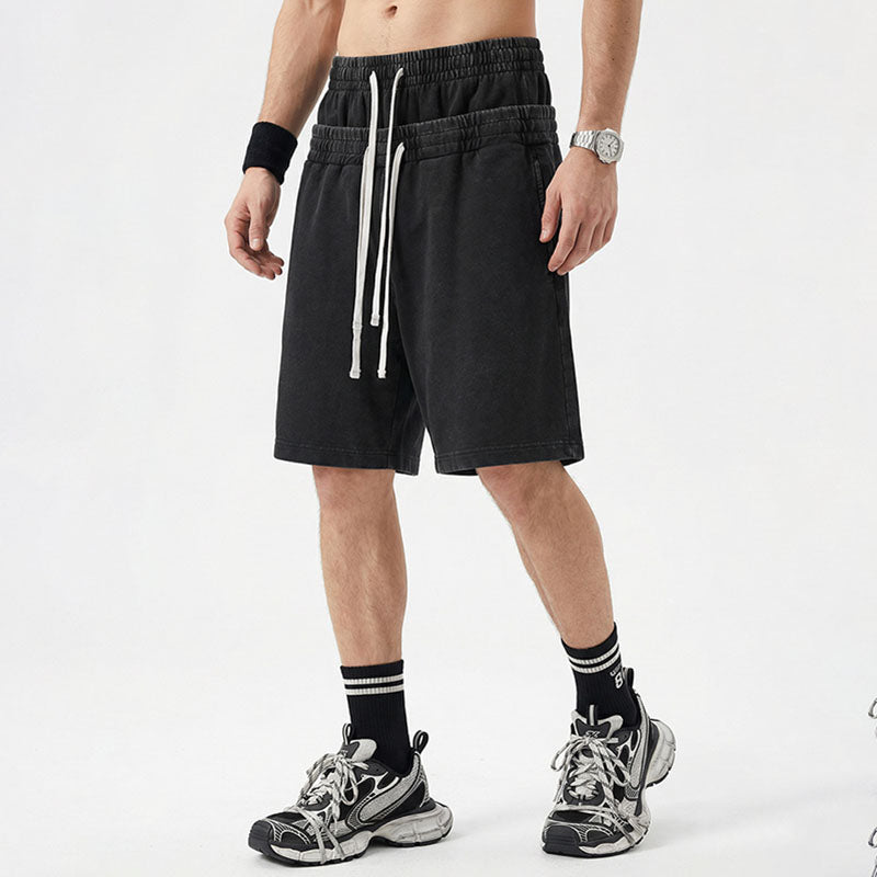 Double Waist Fired Snow Shorts K2797
