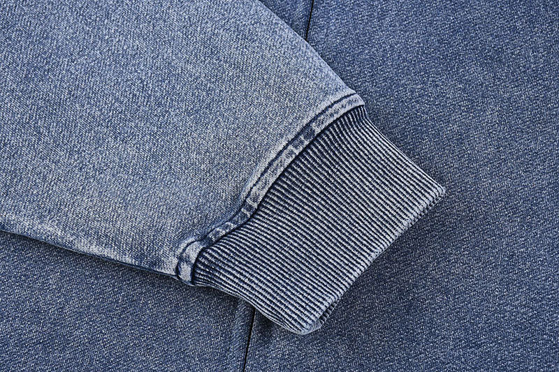 Snow Wash Vintage Denim Hoodie KB-02