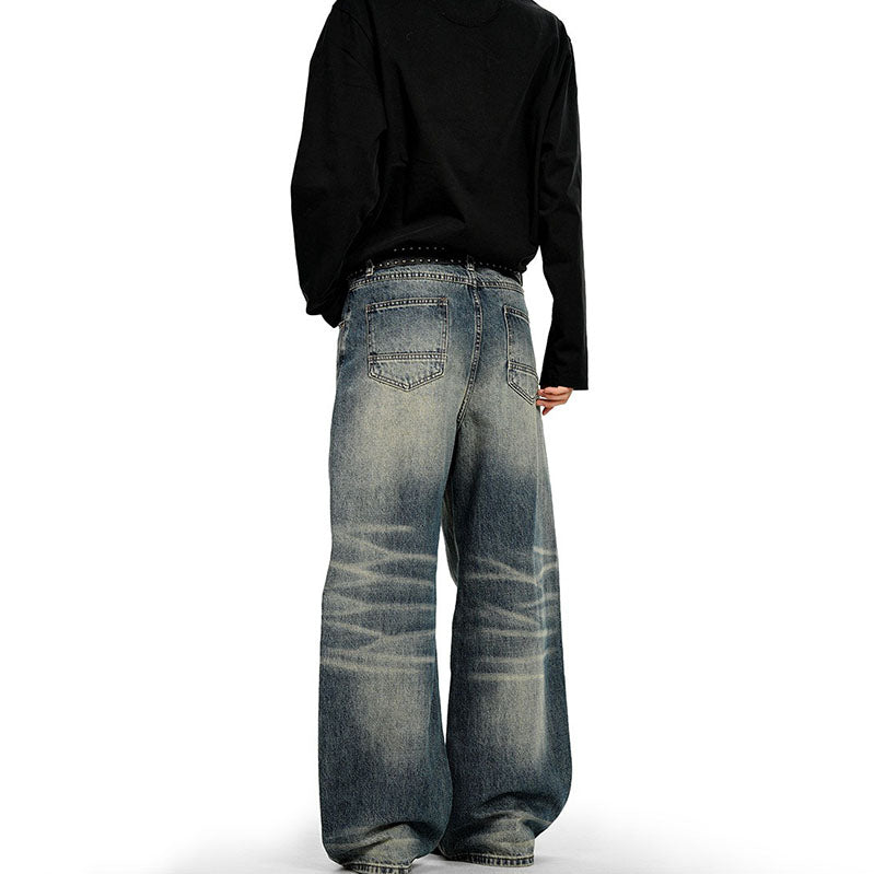 Retro Washed Blue Cat Whisker Jeans CK9720