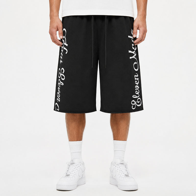 Script Logo Baggy Sweat Shorts Grey CK280