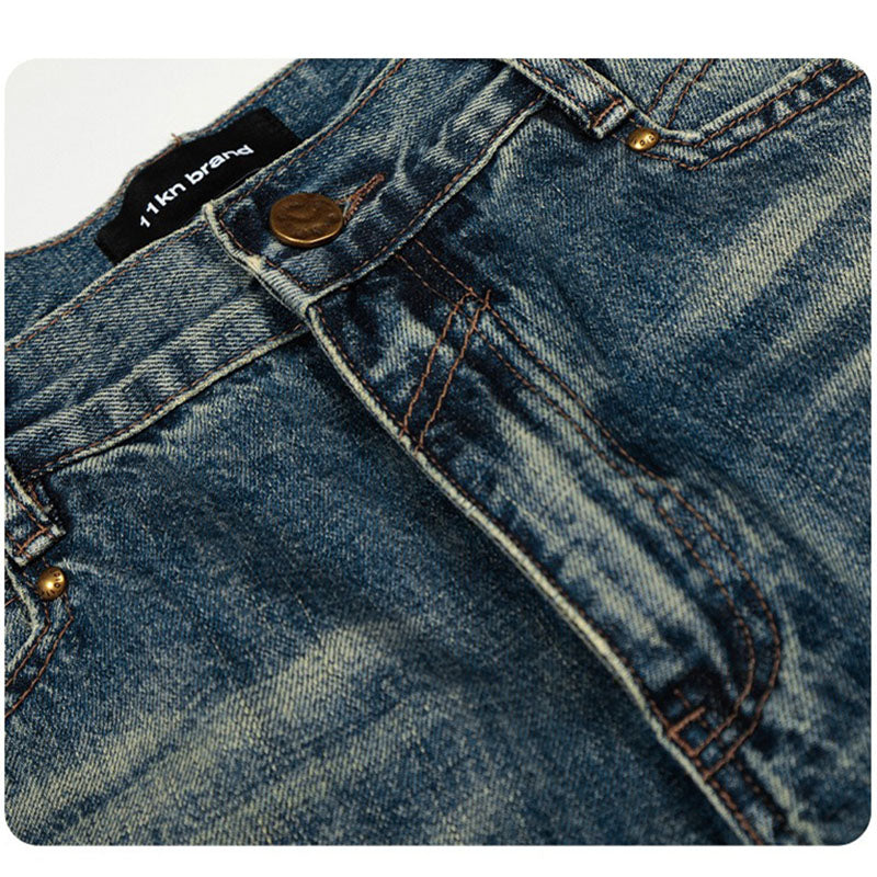 Retro Washed Blue Cat Whisker Jeans CK9720