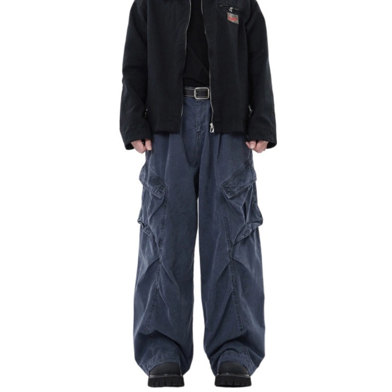Loose Fit Wide Leg Cargo Pants KJ6282