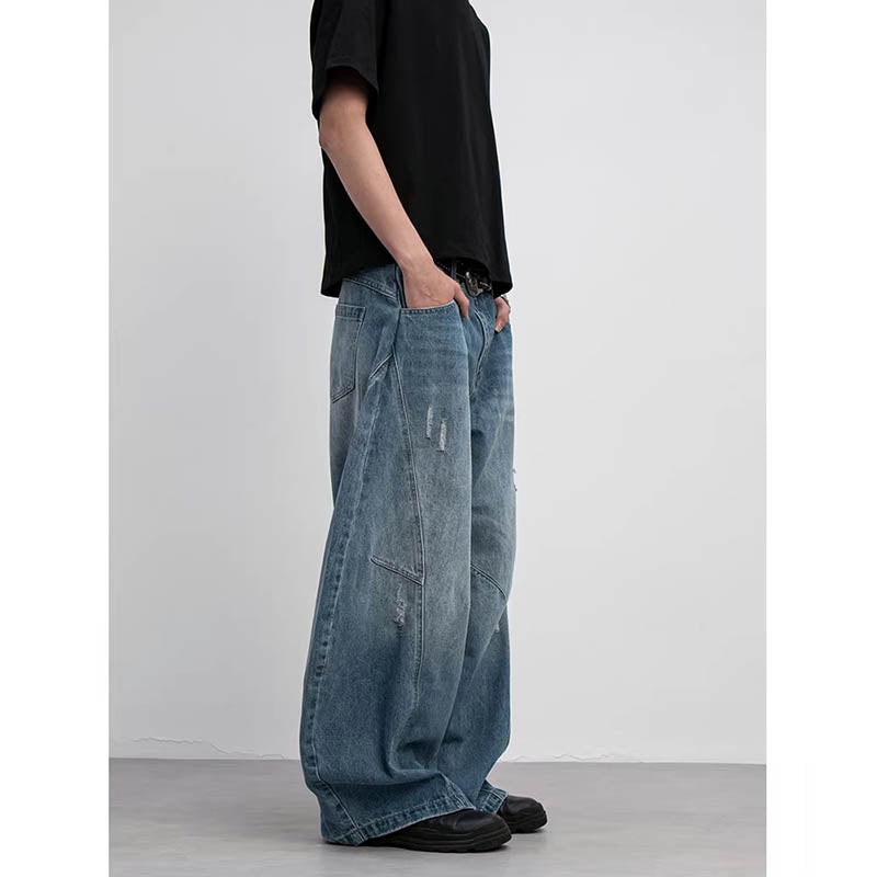 Cleanfit Baggy Scimitar-silhouette Jeans 1053