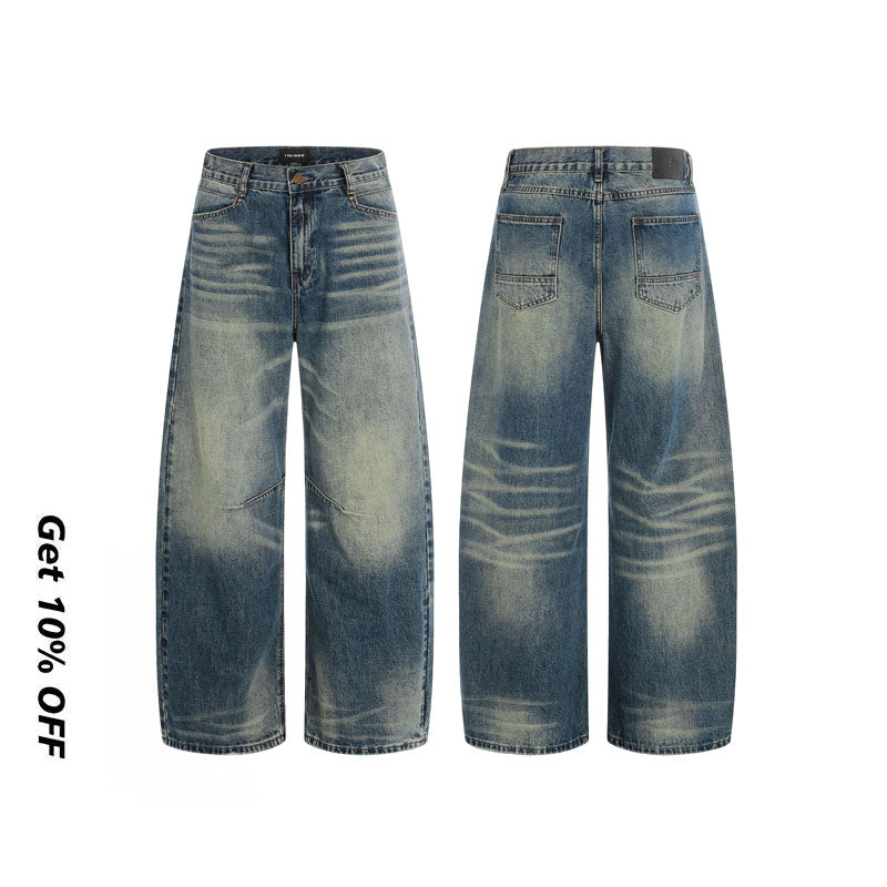 Retro Washed Blue Cat Whisker Jeans CK9720