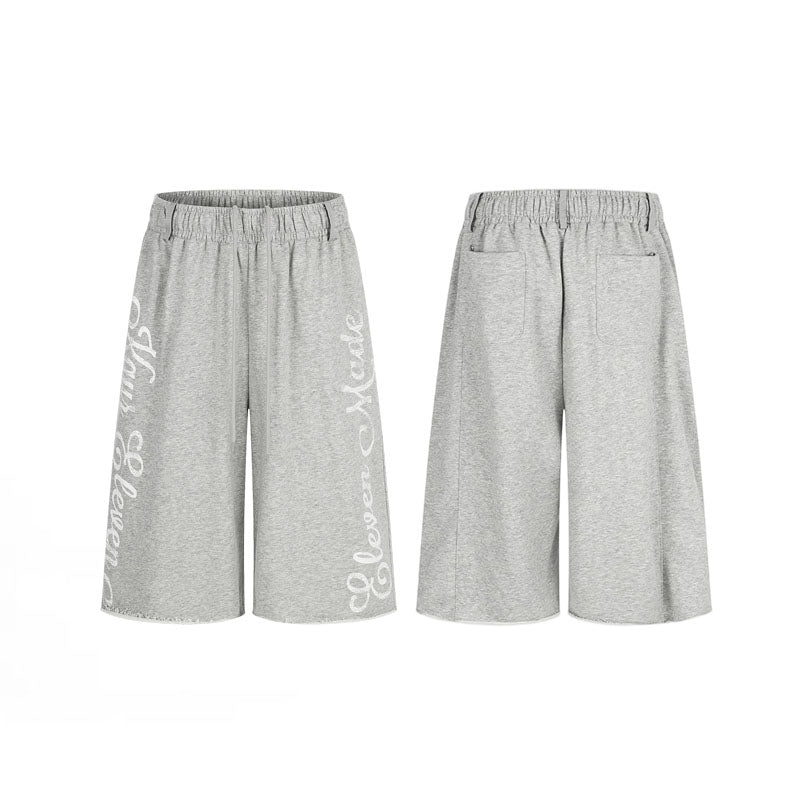 Script Logo Baggy Sweat Shorts Grey CK280