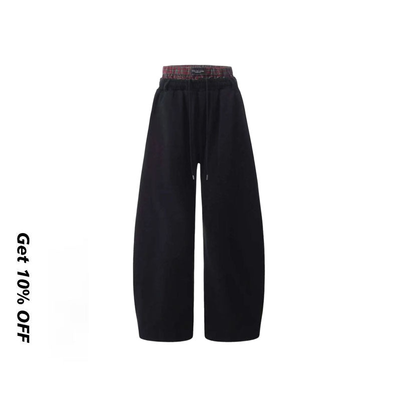 Scimitar-silhouette Double Waist Sweatpants CK6597