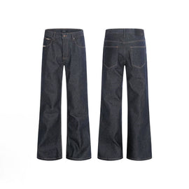 Loose Bootcut Retro Washed Raw Blue Jeans GPC3603