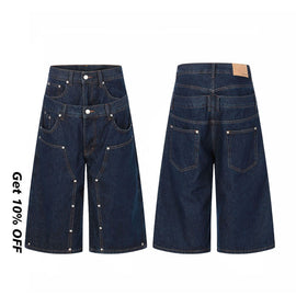 Double Waist Cropped Denim Jeans G6999