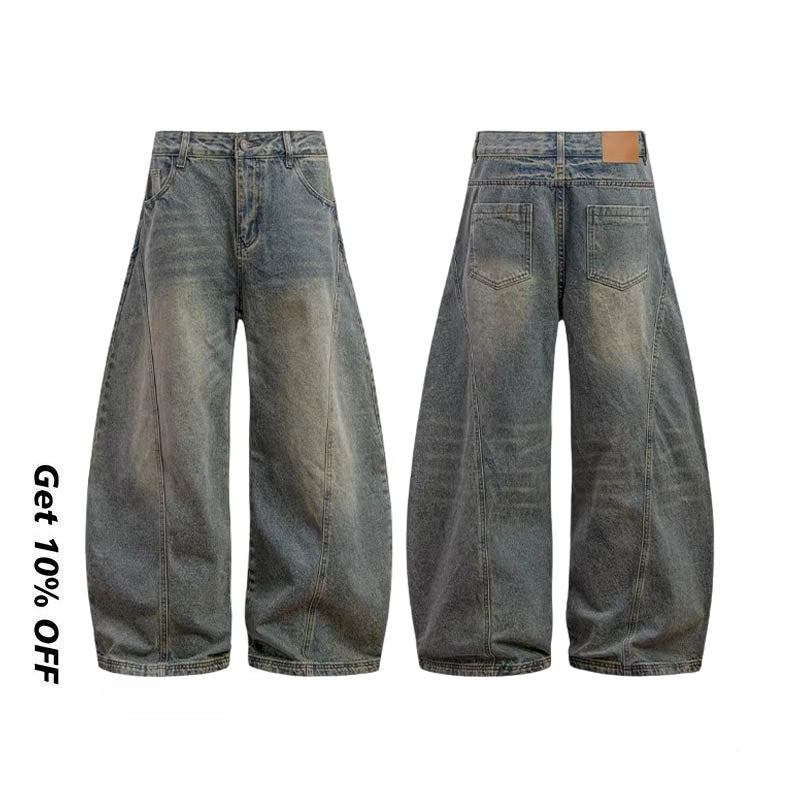 Cleanfit Baggy Scimitar-silhouette Jeans 1038