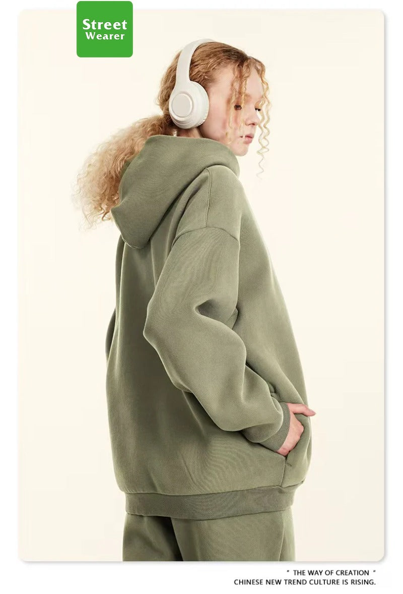 Heavyweight Loose Casual Thickened Hoodie SW006BEW2419K2405