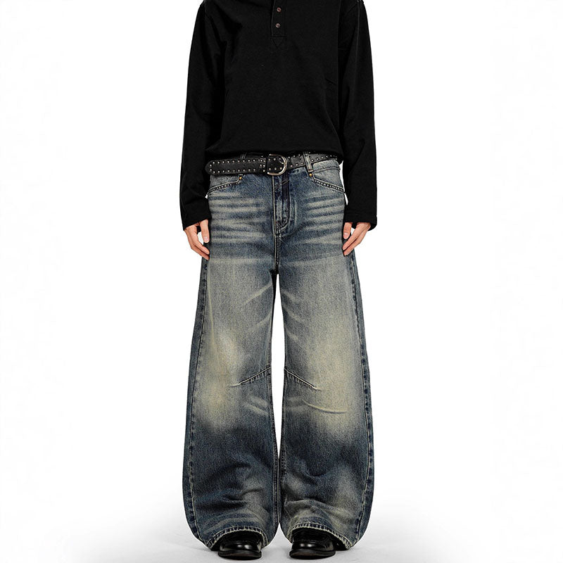 Retro Washed Blue Cat Whisker Jeans CK9720