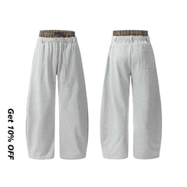 Scimitar-silhouette Double Waist Sweatpants CK6597
