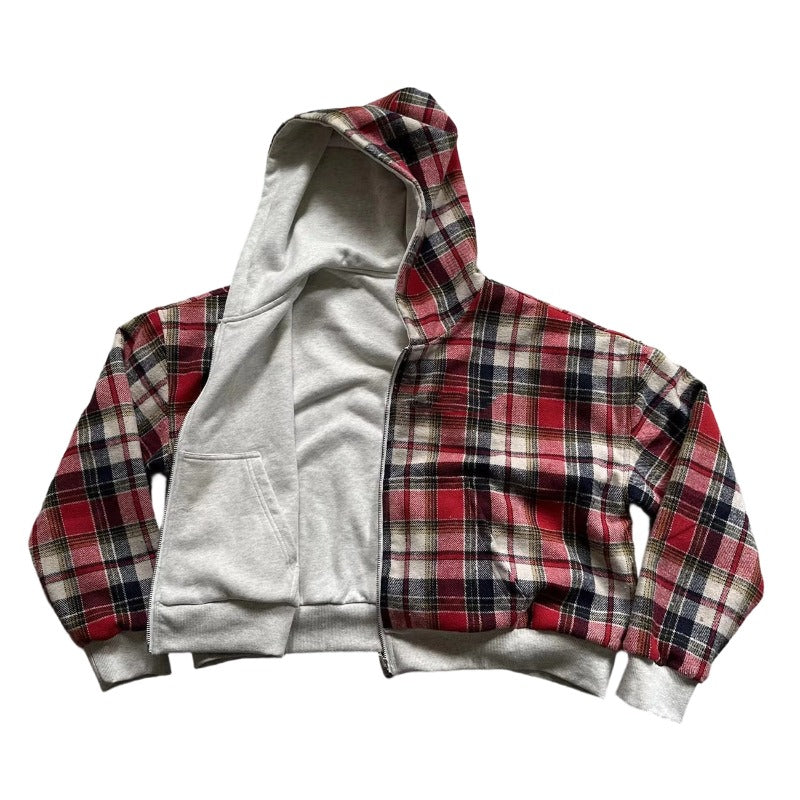 Double-faced Knit Reversible Full-zip Hoodies 1295