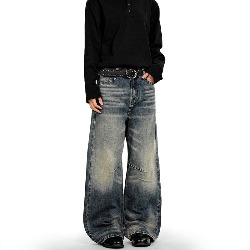 Retro Washed Blue Cat Whisker Jeans CK9720
