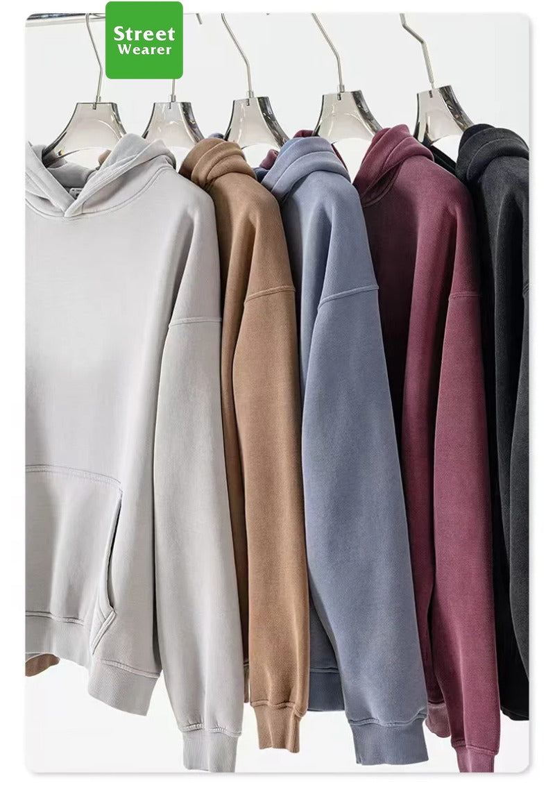 Spray monkey gradient color  washed vintage hoodie set SW004BEW2423K2429