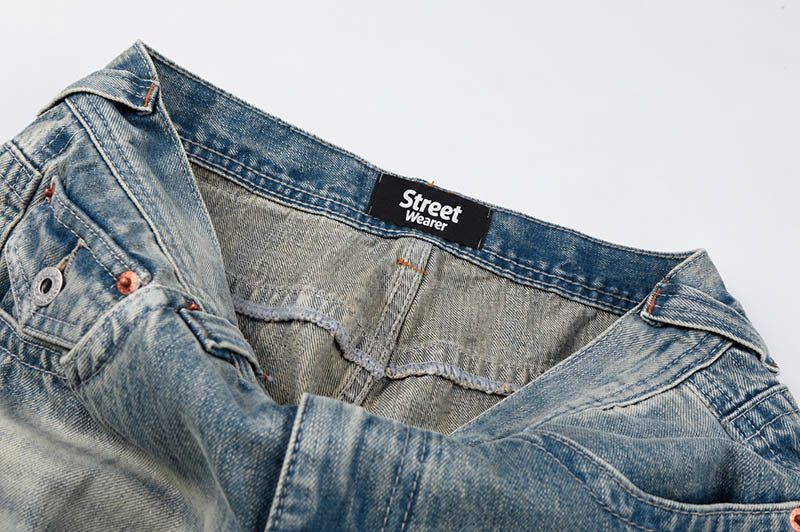 Blade Barre  Whisker Scimitar Jeans — Vintage Blue GPC9820