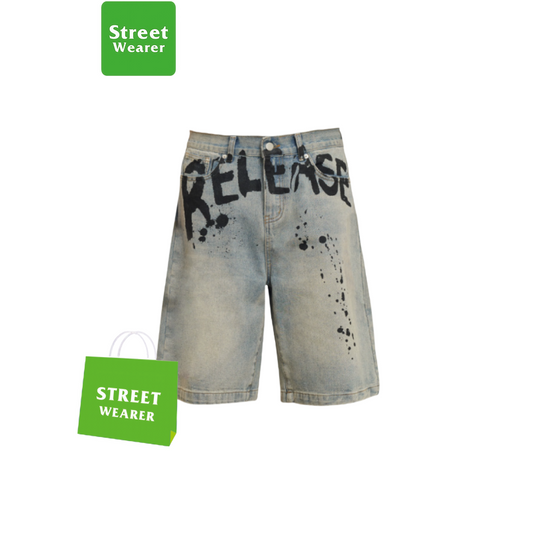 Washed Old Craft and Inked Loose Casual Jeans SW024UNFG509