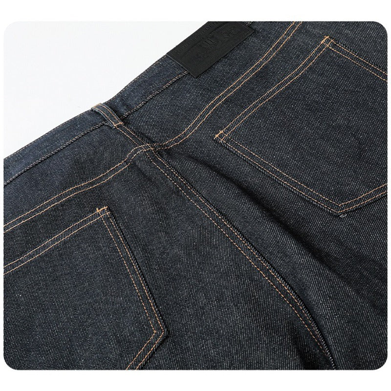 Hip Hop Letter Embroidery Baggy Wide Leg Jeans