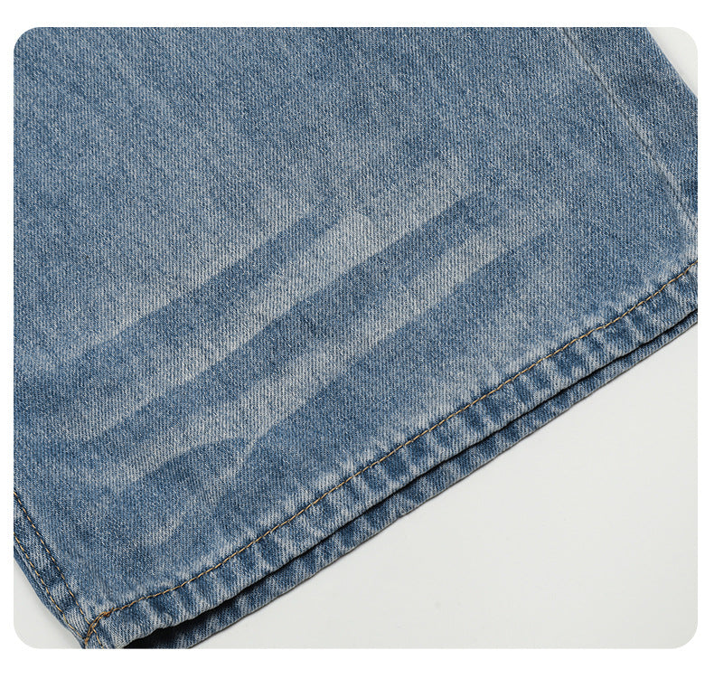 Vintage Washed Gradient Whiskered Jeans K9265