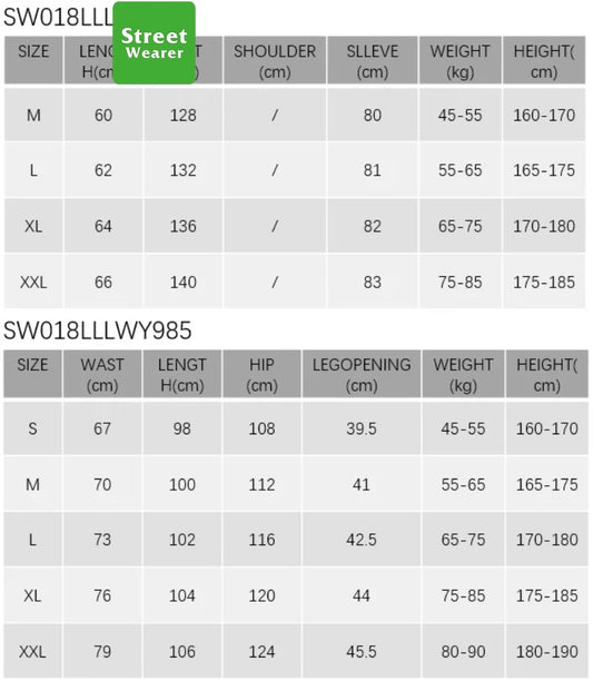 Multi-Panel UltraWeight Hoodie Set SW018LLLWY988&985