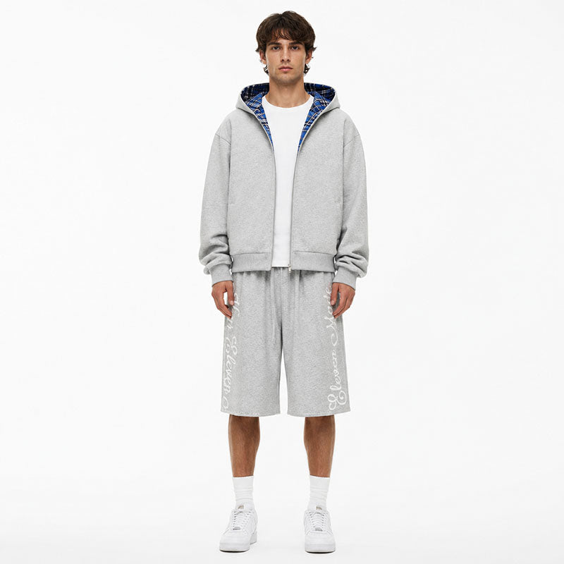 Script Logo Baggy Sweat Shorts Grey CK280