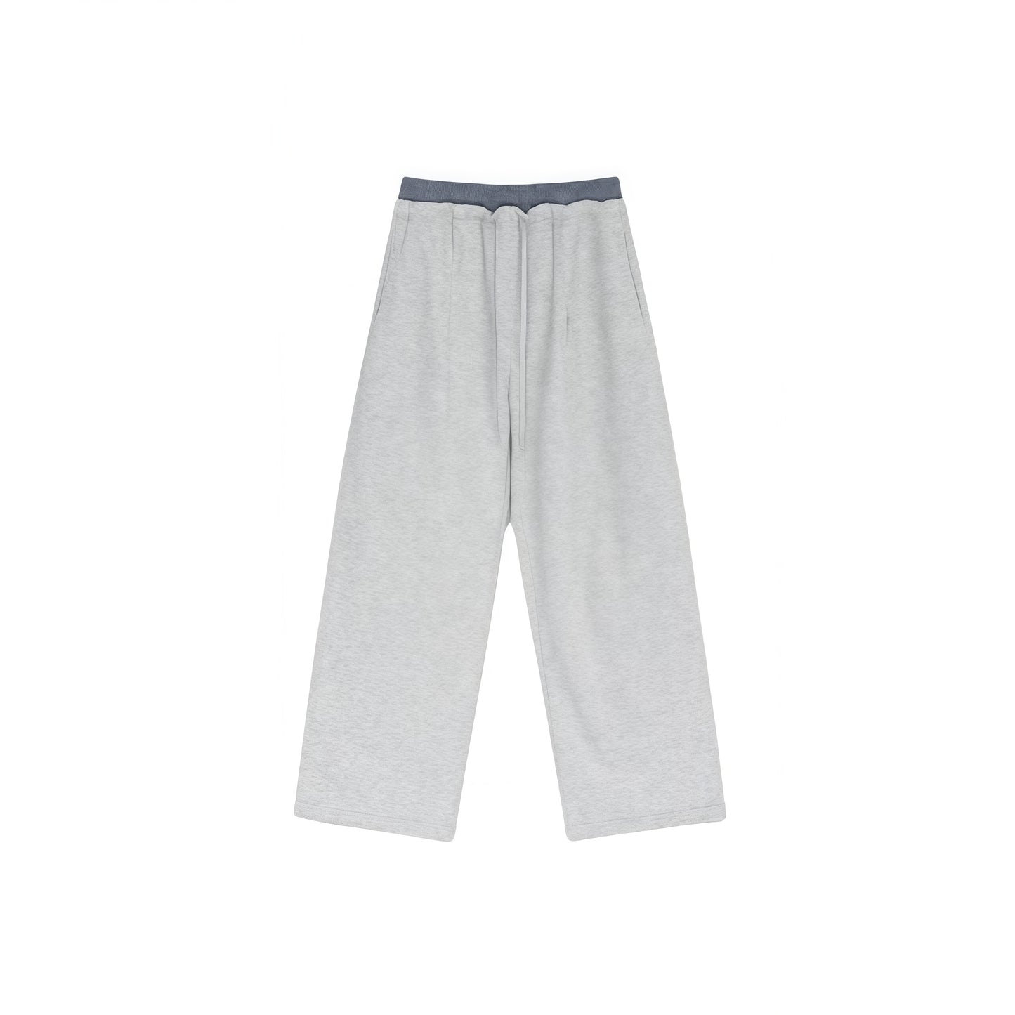 Plaid Color Contrast Double Waist Head Casual Pants K25154