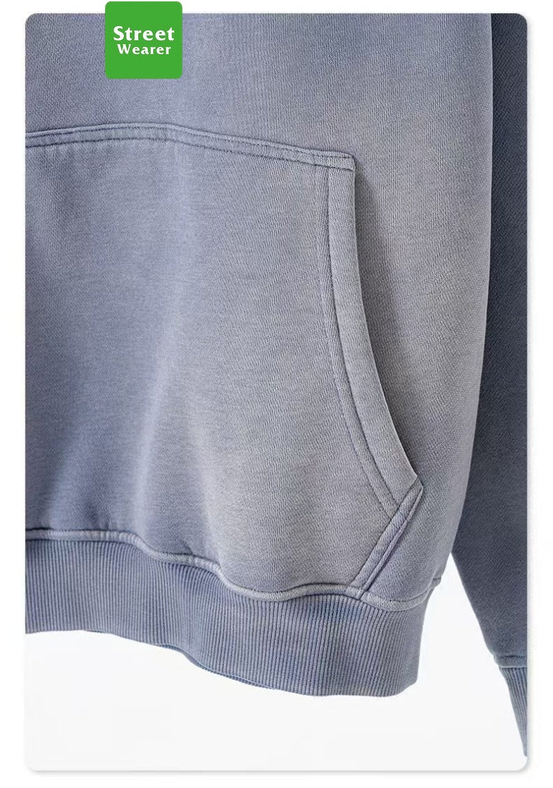 Spray monkey gradient color  washed vintage hoodie set SW004BEW2423K2429
