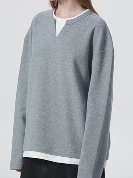 Comfortable Air Layer Loose Knit Scimitar Sweatpants SW026UNFGL210